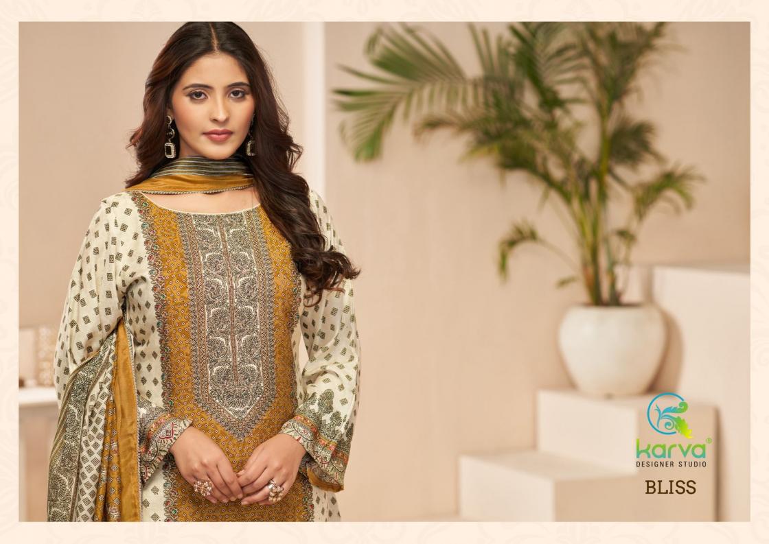 KARVA DESIGNER BLISS VISCOSE MUSLIN AMAZING SUIT FOR WOMENS