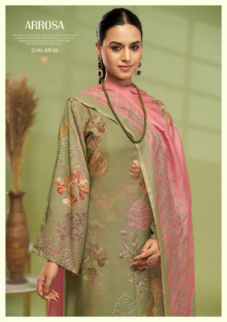 KARVA DESIGNER ARROSA VISCOSE MUSLIN MODERN SALWAR KAMEEZ