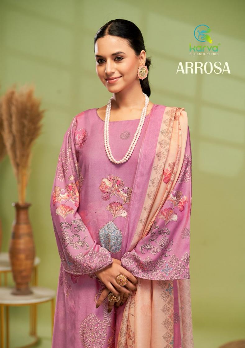 KARVA DESIGNER ARROSA VISCOSE MUSLIN MODERN SALWAR KAMEEZ