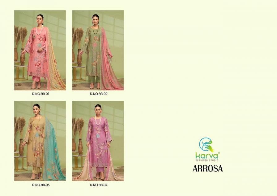 KARVA DESIGNER ARROSA VISCOSE MUSLIN MODERN SALWAR KAMEEZ