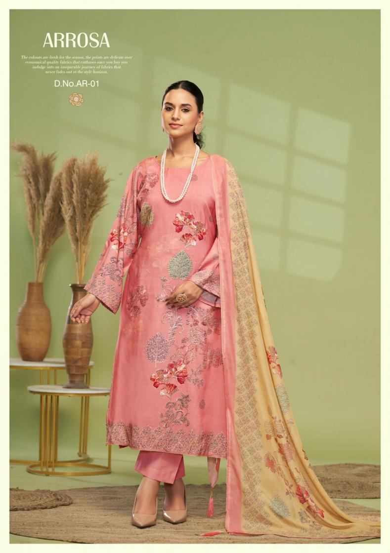 KARVA DESIGNER ARROSA VISCOSE MUSLIN MODERN SALWAR KAMEEZ