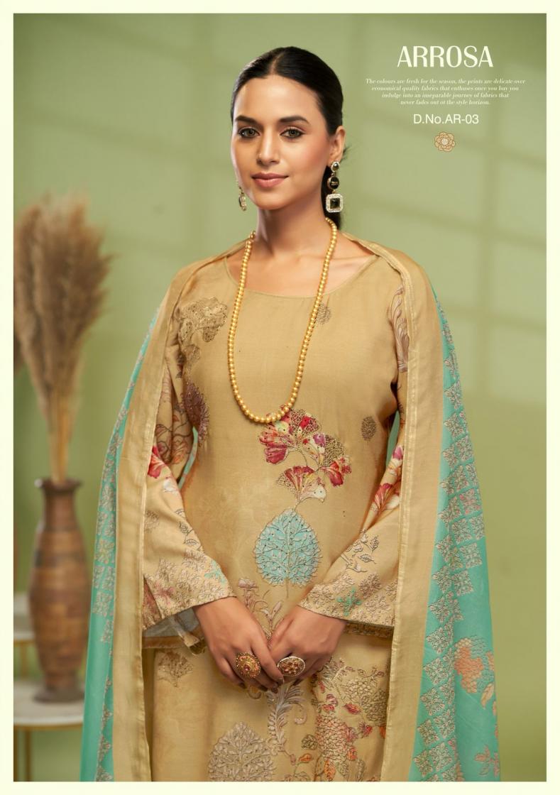 KARVA DESIGNER ARROSA VISCOSE MUSLIN MODERN SALWAR KAMEEZ