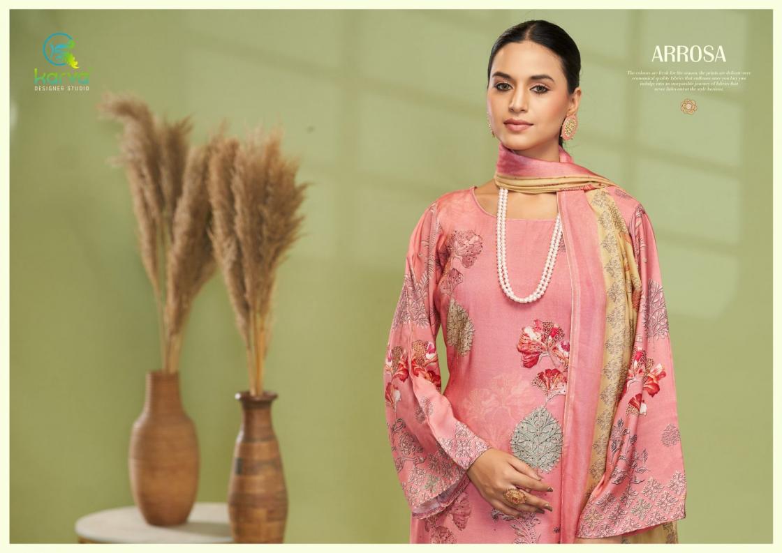 KARVA DESIGNER ARROSA VISCOSE MUSLIN MODERN SALWAR KAMEEZ