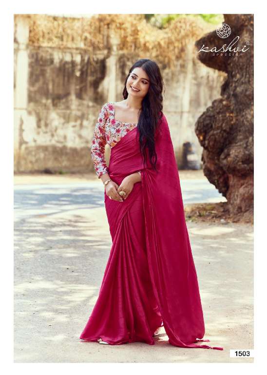 KASHVI CREATION NEEL VOL 17 FANCY LOOK MONO SATIN SAREE FOR WOME