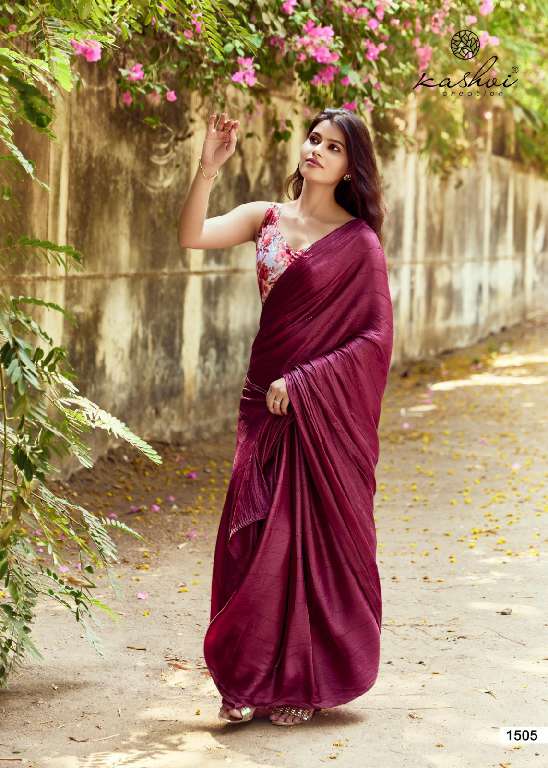 KASHVI CREATION NEEL VOL 17 FANCY LOOK MONO SATIN SAREE FOR WOME
