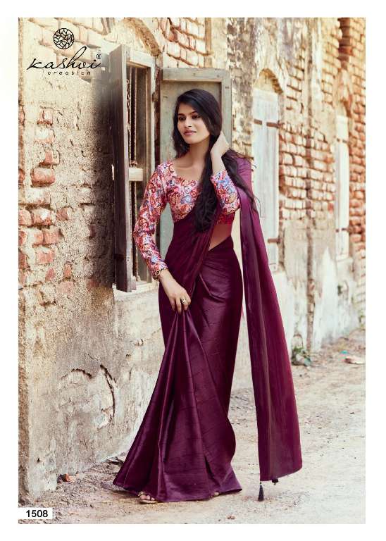 KASHVI CREATION NEEL VOL 17 FANCY LOOK MONO SATIN SAREE FOR WOME