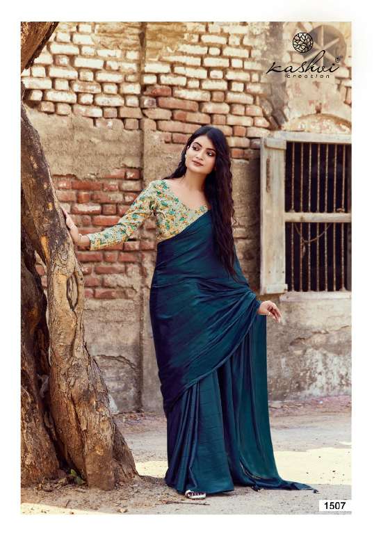 KASHVI CREATION NEEL VOL 17 FANCY LOOK MONO SATIN SAREE FOR WOME