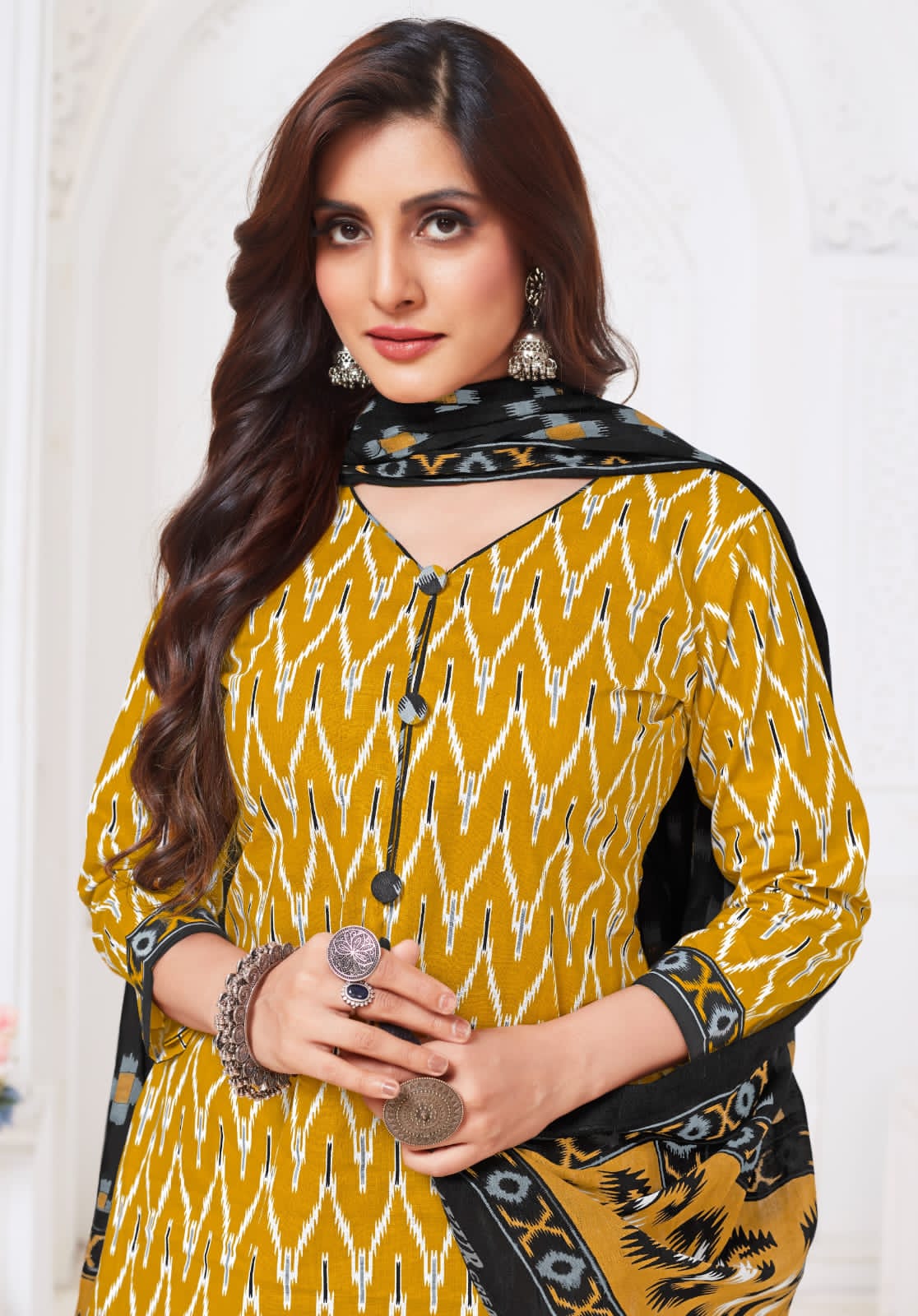 IKKAT SPECIAL VOL 21 BY MAYUR ELEGANT LOOK COTTON PRINTED 3PCS DRESS MATERIAL