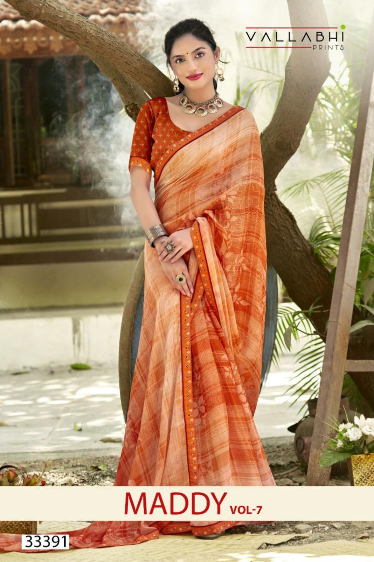VALLABHI PRINTS PRESENT MADDY VOL 7 TRADITIONAL GEORGETTE SAREE
