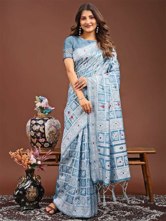 ASTITA LAUNCH BANDEJ WHOLESALE LINEN COTTON FANCY SAREES