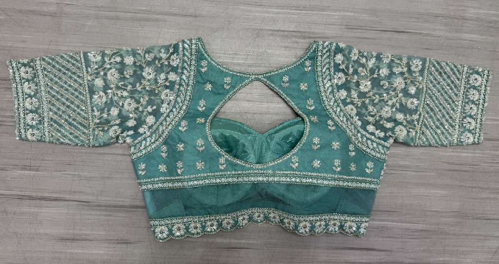ANJANI ART D.NO 2860 WHOLESALE HEAVY NET DESIGNER LEHENGAS