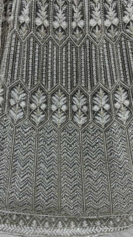 ANJANI ART D.NO 2860 WHOLESALE HEAVY NET DESIGNER LEHENGAS