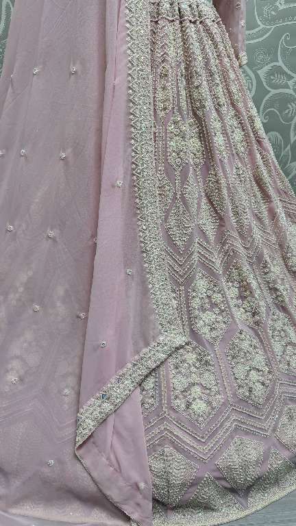 ANJANI ART D.NO 2852 WHOLESALE PURE GEORGETTE DESIGNER LEHENGAS