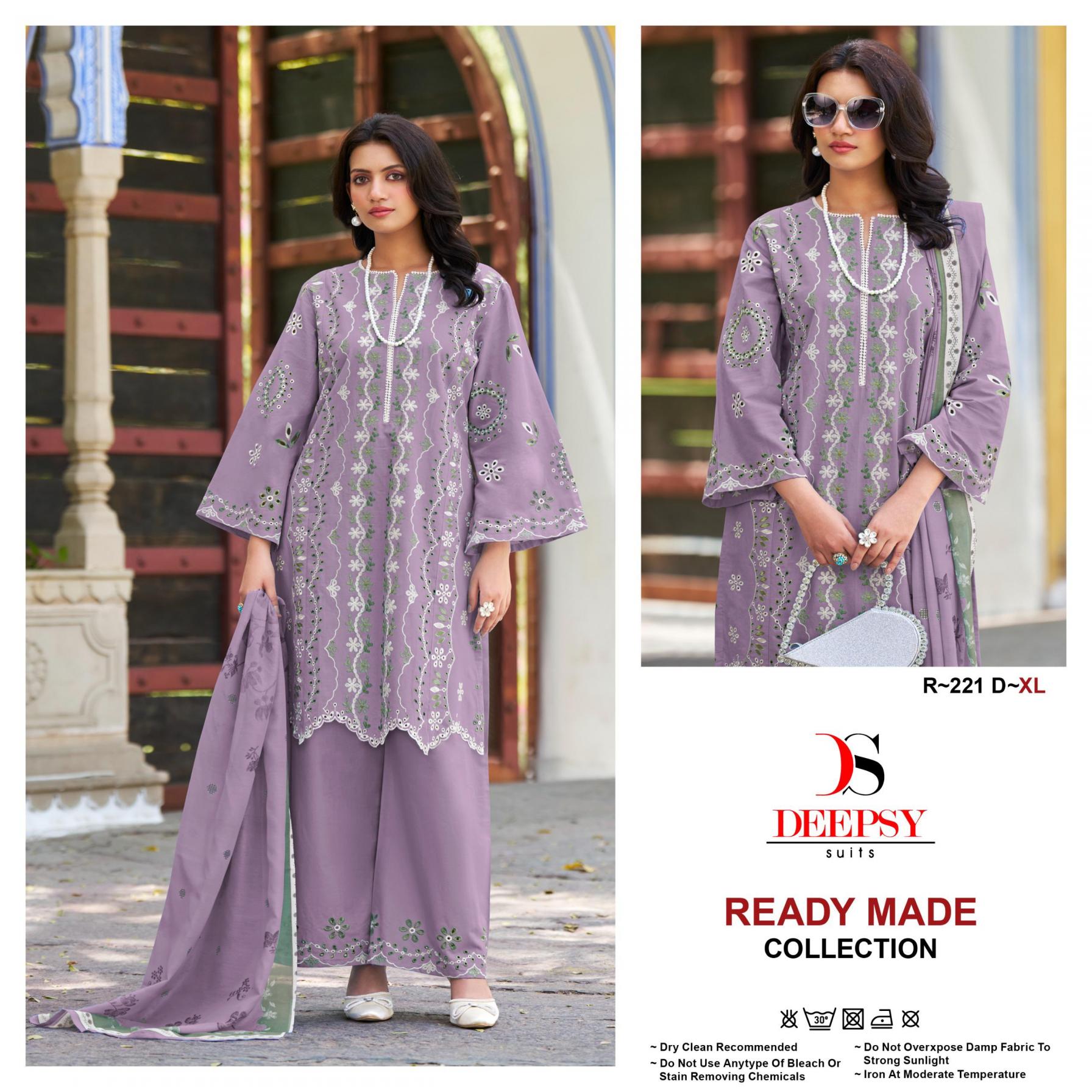 R-221 BY DEEPSY SUITS COTTON READYMADE MODERN PAKISTANI PLAZZO SUIT