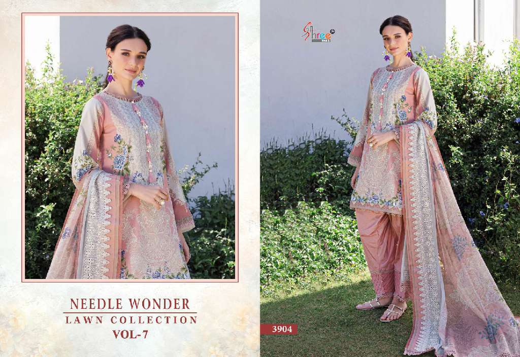 Shree Fabs Needle Wonder Lawn Collection Vol-7 Wholesale Indian Pakistani Suits