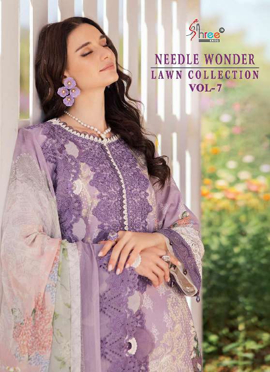 Shree Fabs Needle Wonder Lawn Collection Vol-7 Wholesale Indian Pakistani Suits