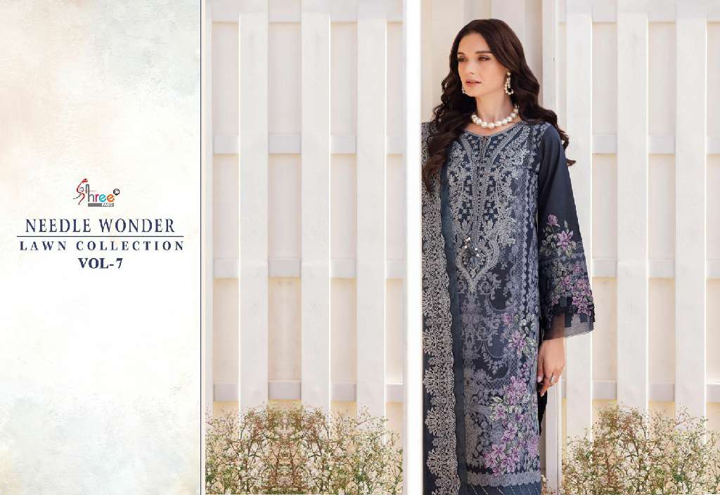 Shree Fabs Needle Wonder Lawn Collection Vol-7 Wholesale Indian Pakistani Suits