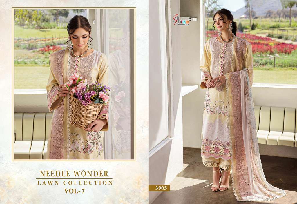 Shree Fabs Needle Wonder Lawn Collection Vol-7 Wholesale Indian Pakistani Suits