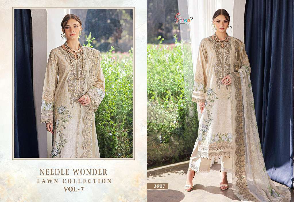 Shree Fabs Needle Wonder Lawn Collection Vol-7 Wholesale Indian Pakistani Suits