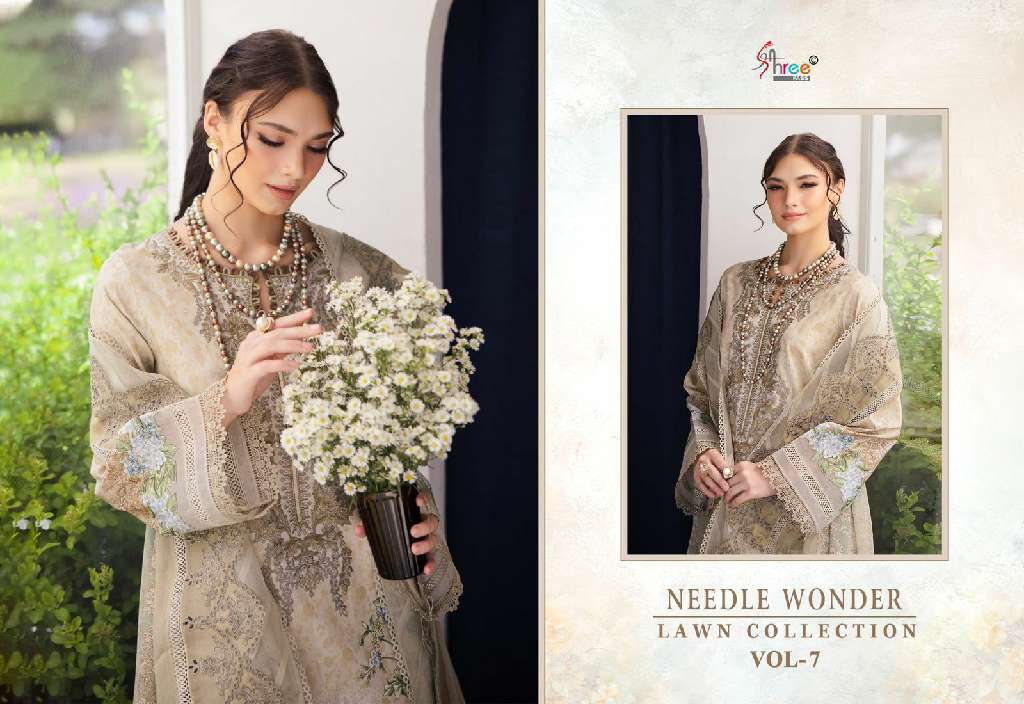Shree Fabs Needle Wonder Lawn Collection Vol-7 Wholesale Indian Pakistani Suits