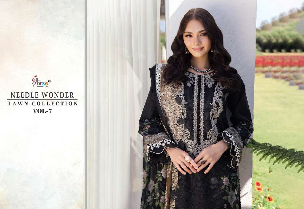 Shree Fabs Needle Wonder Lawn Collection Vol-7 Wholesale Indian Pakistani Suits