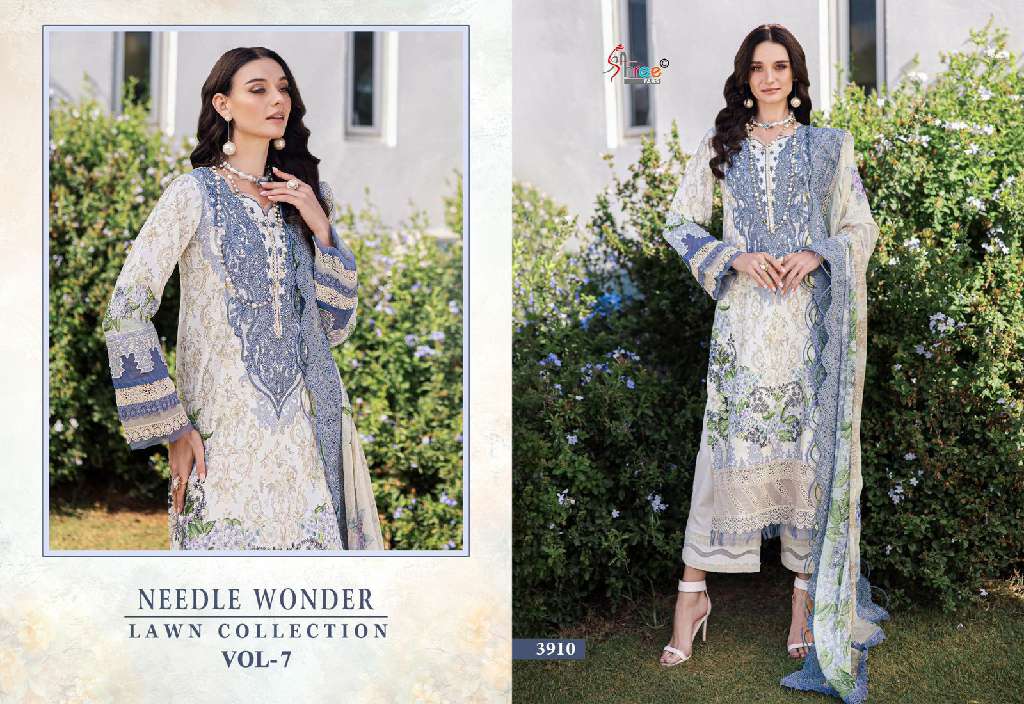 Shree Fabs Needle Wonder Lawn Collection Vol-7 Wholesale Indian Pakistani Suits