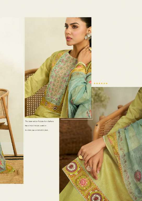 SADHANA LAUNCH RAABTA WHOLESALE PURE LAWN COTTON WITH FANCY HANDWORK DESIGNER SUITS