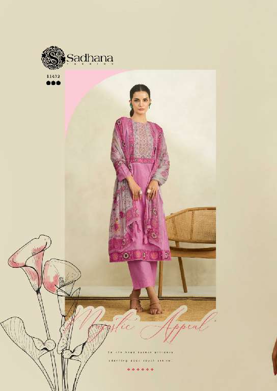 SADHANA LAUNCH RAABTA WHOLESALE PURE LAWN COTTON WITH FANCY HANDWORK DESIGNER SUITS