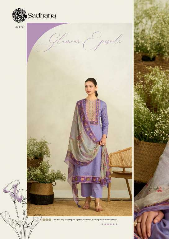 SADHANA LAUNCH RAABTA WHOLESALE PURE LAWN COTTON WITH FANCY HANDWORK DESIGNER SUITS