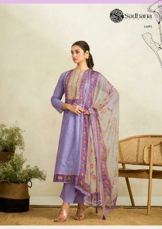SADHANA LAUNCH RAABTA WHOLESALE PURE LAWN COTTON WITH FANCY HANDWORK DESIGNER SUITS