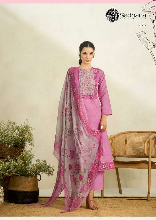 SADHANA LAUNCH RAABTA WHOLESALE PURE LAWN COTTON WITH FANCY HANDWORK DESIGNER SUITS