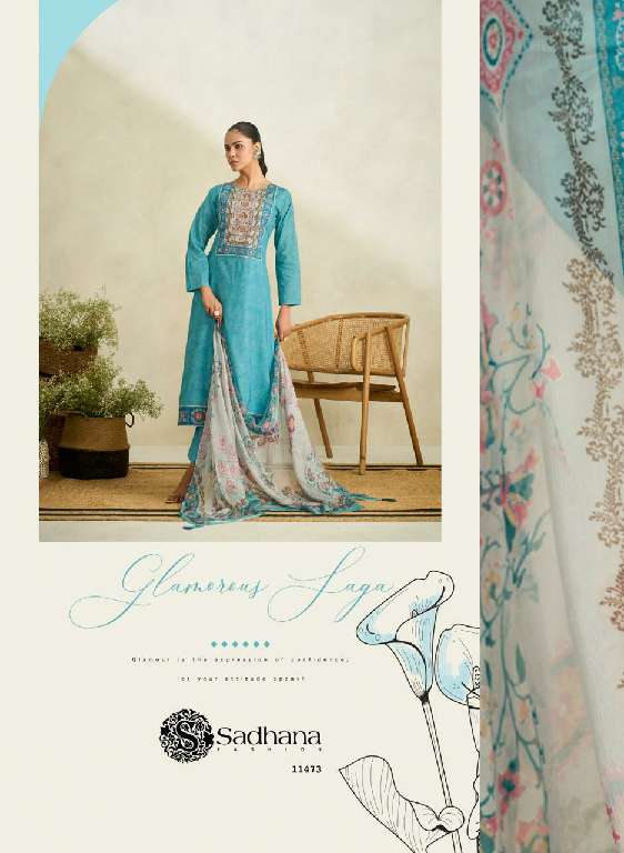 SADHANA LAUNCH RAABTA WHOLESALE PURE LAWN COTTON WITH FANCY HANDWORK DESIGNER SUITS