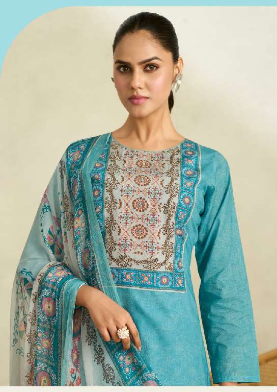 SADHANA LAUNCH RAABTA WHOLESALE PURE LAWN COTTON WITH FANCY HANDWORK DESIGNER SUITS
