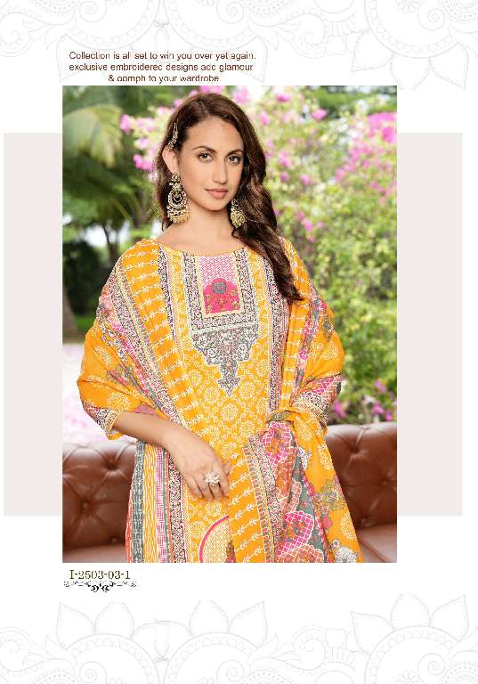 Harshit Summer Saga Vol-3 Wholesale Pure Cotton With Swarovski Diamond Work Dress Material