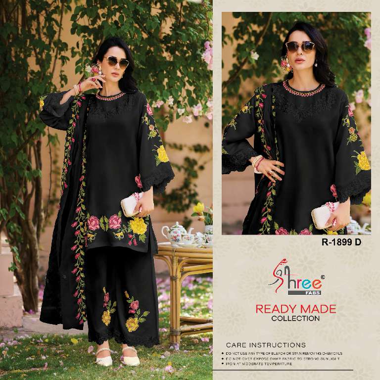 SHREE FABS R-1899 WHOLESALE READYMADE TRENDY PAKISTANI 3 PCS SUITS