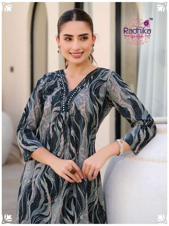 cotton bells vol 2 by radhika lifestyle cotton fully stitch plus size casual kurti with Pant