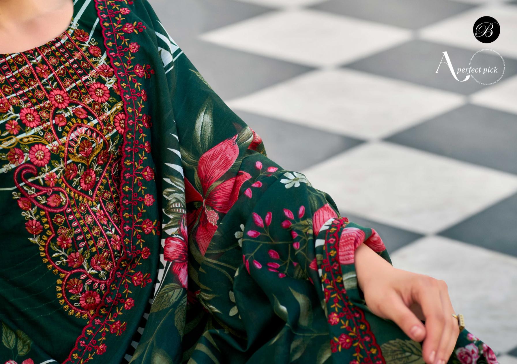 BELLIZA DESIGNER STUDIO PRESENT GUZARISH VOL 23 COTTON UNSTITCH DRESS MATERIAL ONLINE