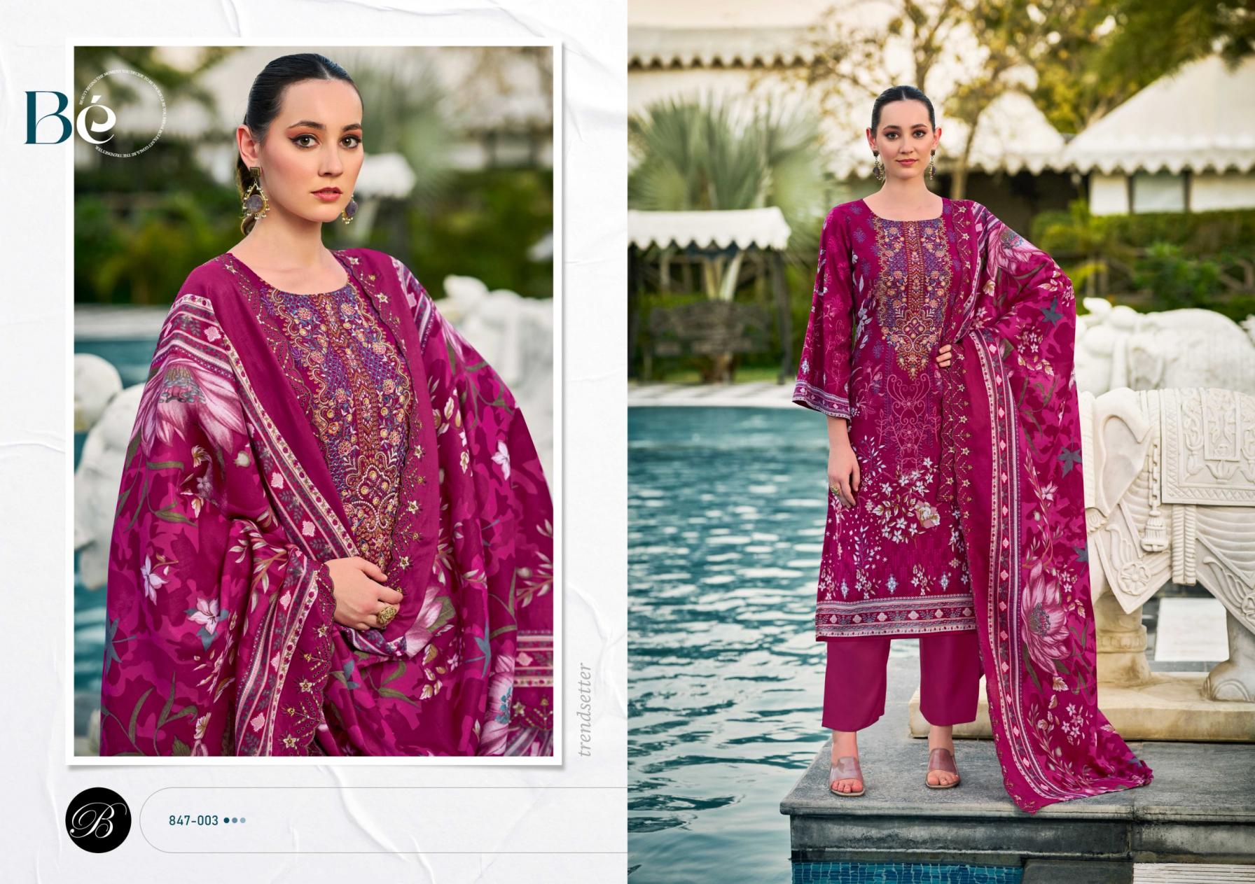 BELLIZA DESIGNER STUDIO PRESENT GUZARISH VOL 23 COTTON UNSTITCH DRESS MATERIAL ONLINE