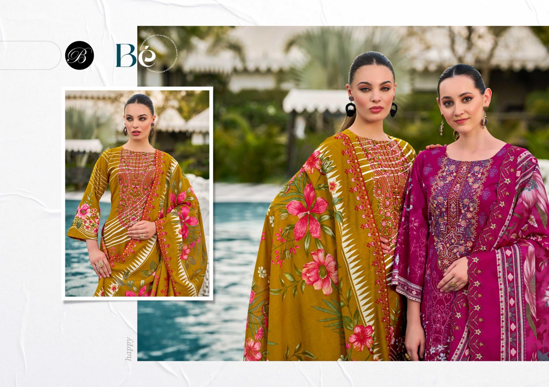 BELLIZA DESIGNER STUDIO PRESENT GUZARISH VOL 23 COTTON UNSTITCH DRESS MATERIAL ONLINE