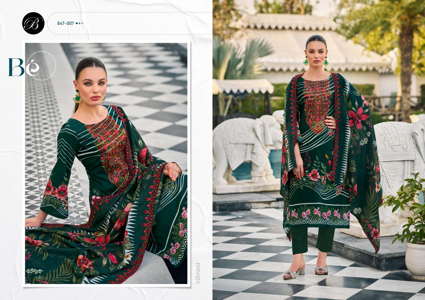 BELLIZA DESIGNER STUDIO PRESENT GUZARISH VOL 23 COTTON UNSTITCH DRESS MATERIAL ONLINE