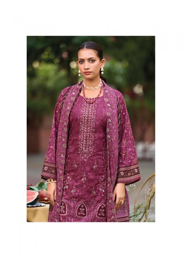 SHREE FABS LAUCH BIN SAEED LAWN COLLECTION VOL 21 COTTON FANCY DESIGN UNSTITCH SUIT