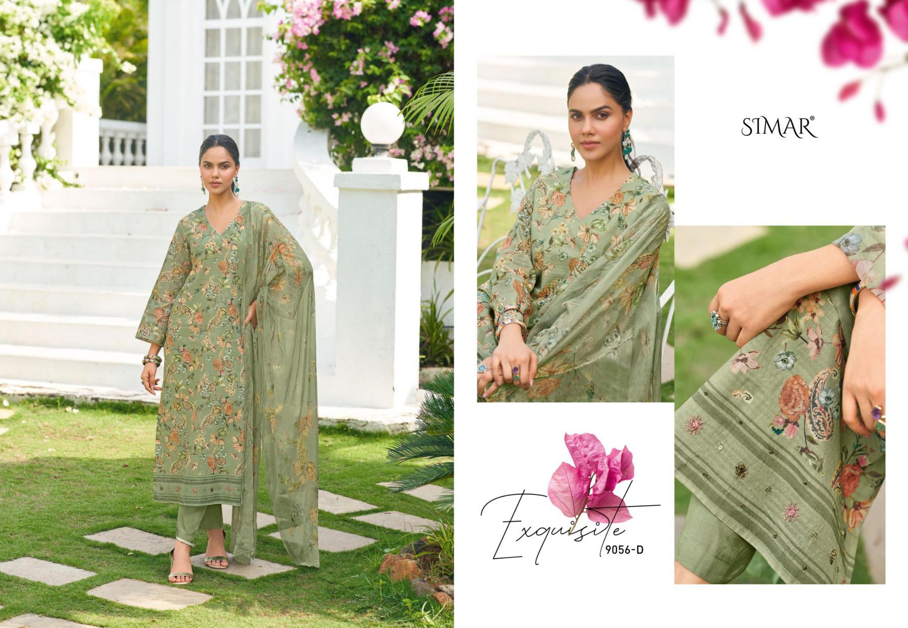 GLOSSY NIVA OCEAM COTTON ETHNIC STYLE UNSTITCH SALWAR KAMEEZ