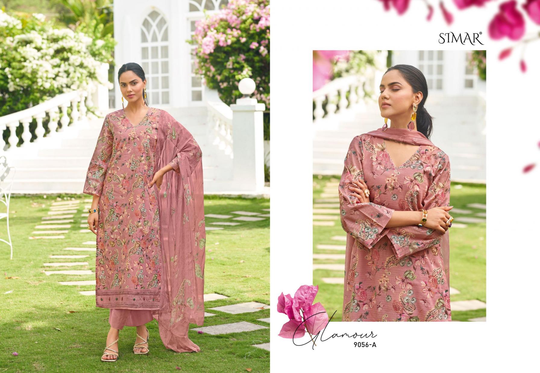 GLOSSY NIVA OCEAM COTTON ETHNIC STYLE UNSTITCH SALWAR KAMEEZ