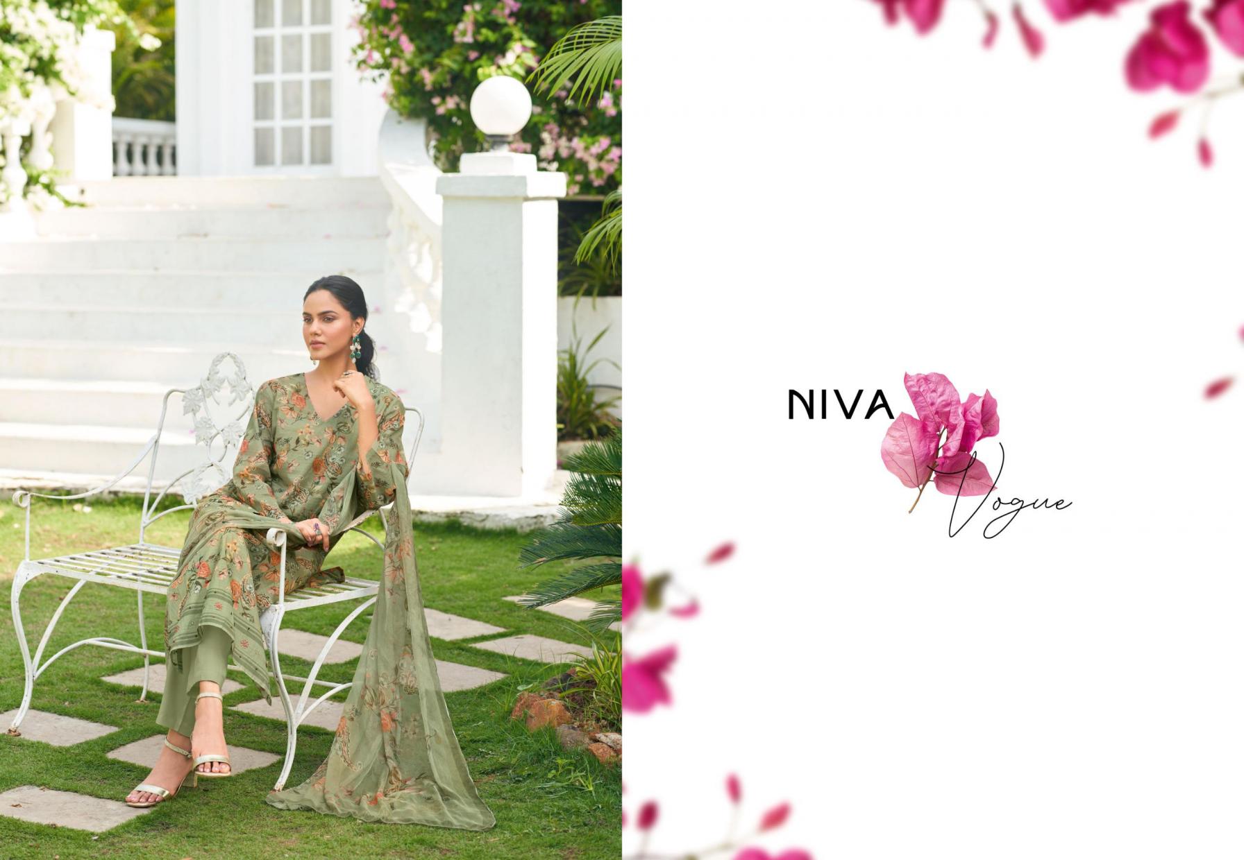 GLOSSY NIVA OCEAM COTTON ETHNIC STYLE UNSTITCH SALWAR KAMEEZ
