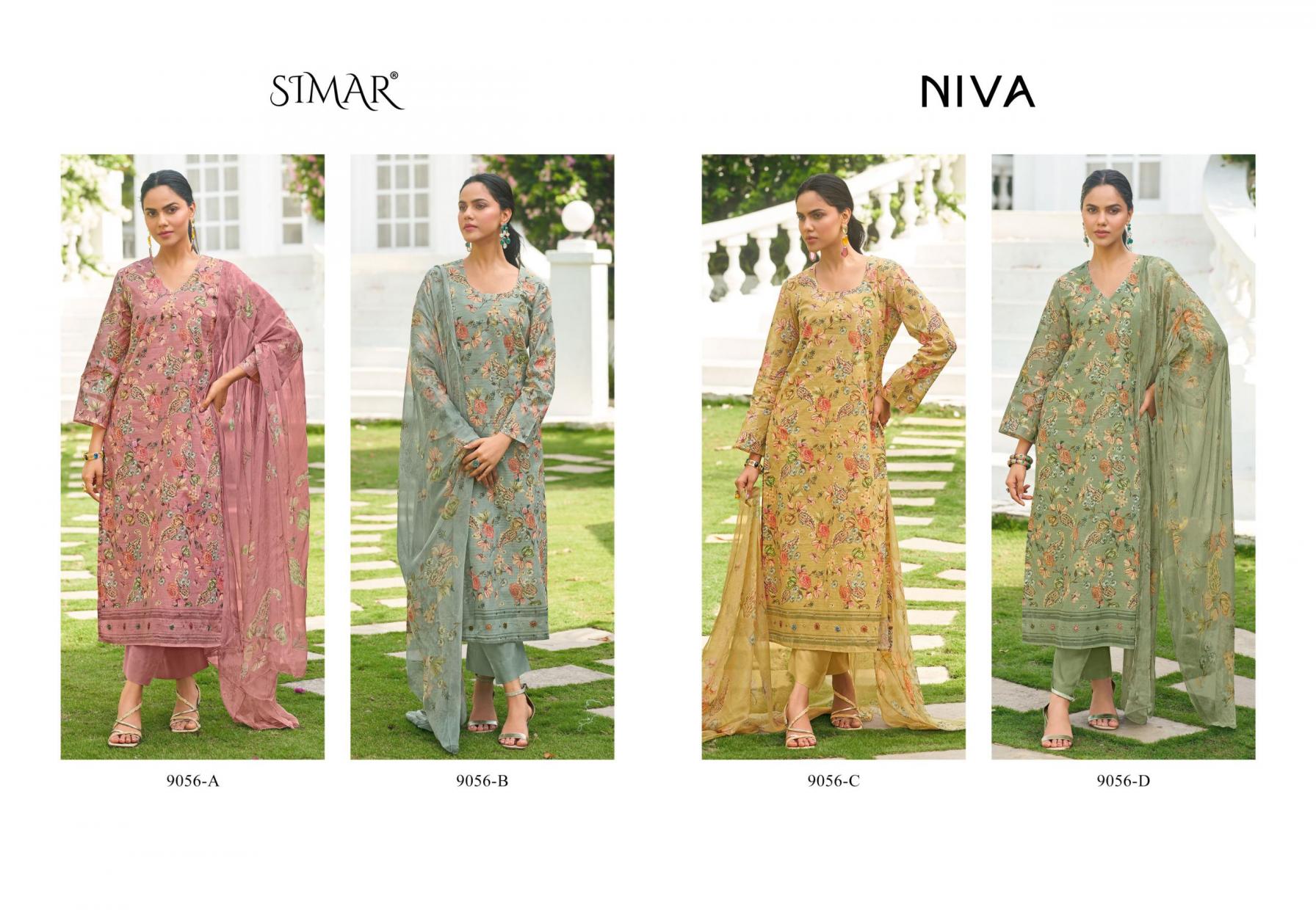GLOSSY NIVA OCEAM COTTON ETHNIC STYLE UNSTITCH SALWAR KAMEEZ