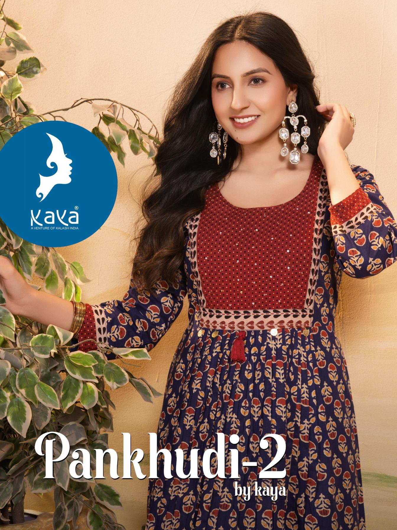 PANKHUDI VOL 2 BY KAYA COTTON READYMADE STYLISH LOOK LONG KURTIS