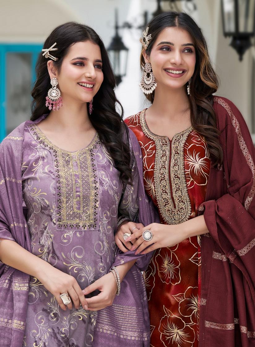 RADHIKA LIFESTYLE PRESENT CASUAL VOL 4 RAYON AFFORDABLE PLUS SIZE 3 PIECE SUIT