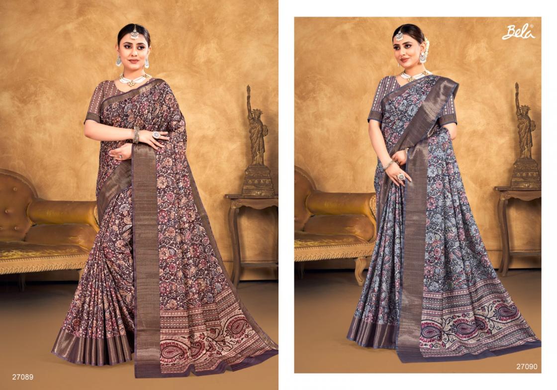 BELA SAREES LAUNCH TULIP COTTON SILK INDIAN SAREES