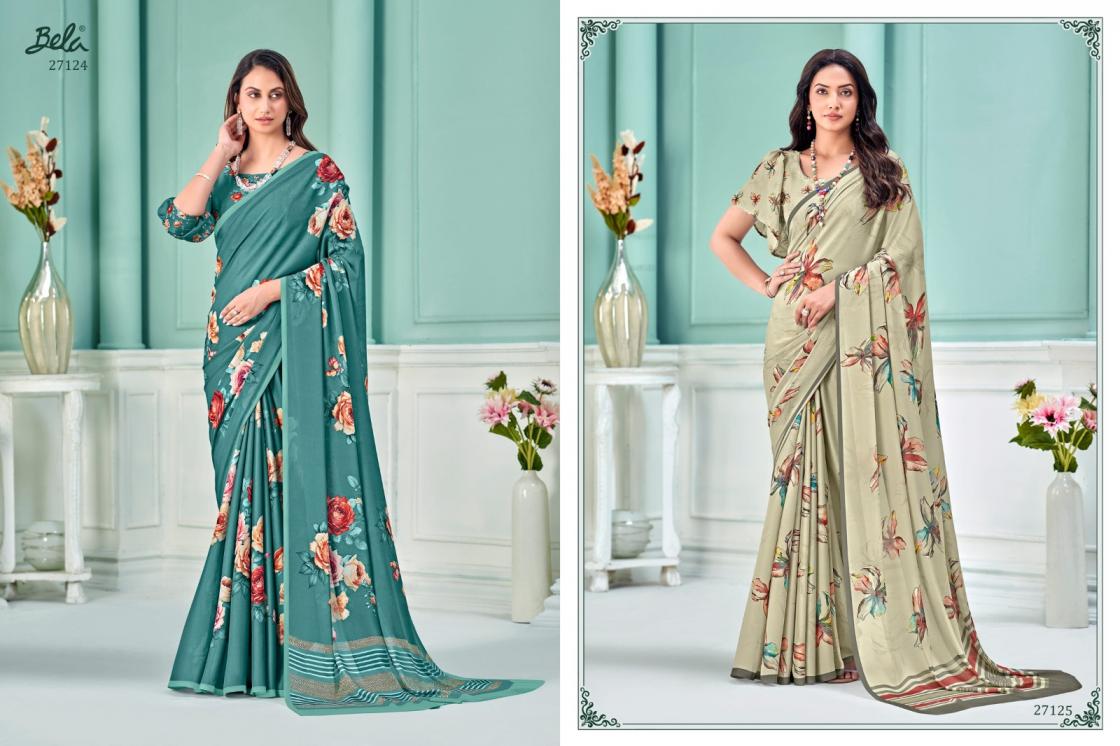 BELA SAREES PRESENT CLARA 14 GEORGETTE LATEST SAREE COLLECTION 2025