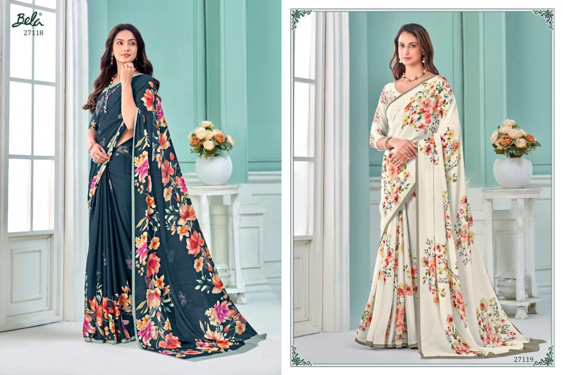 BELA SAREES PRESENT CLARA 14 GEORGETTE LATEST SAREE COLLECTION 2025